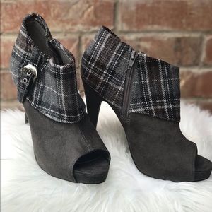 Delicioso Peep Toe Booties.